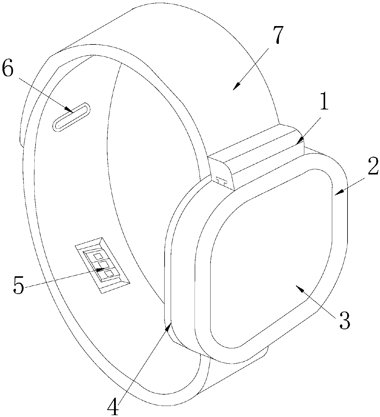Anti-theft intelligent wearable device with encryption function