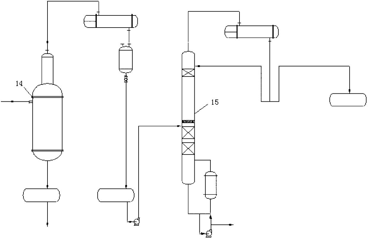 Fractional distillation equipment for separating propargyl alcohol and method of equipment