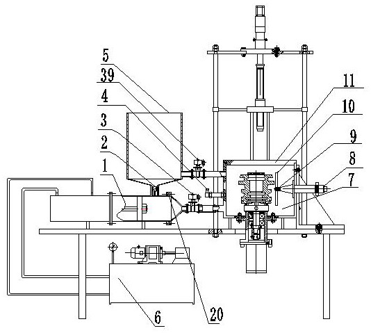 Rotation body surface static pressure abrasive flow finishing machining device and machining method