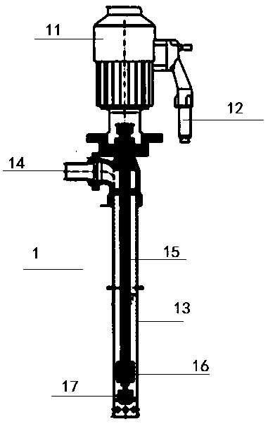 Oil spraying device of feed mixing machine