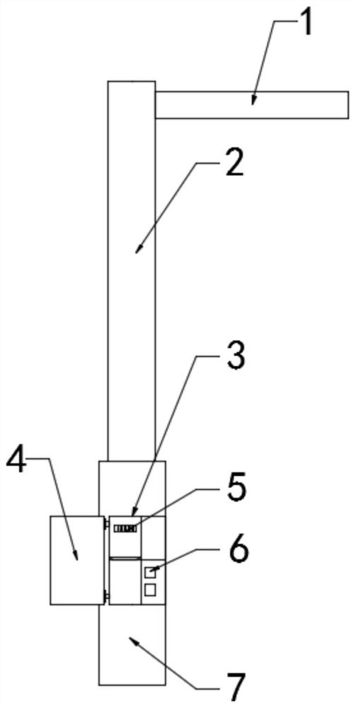 Street lamp pole for post-disaster emergency