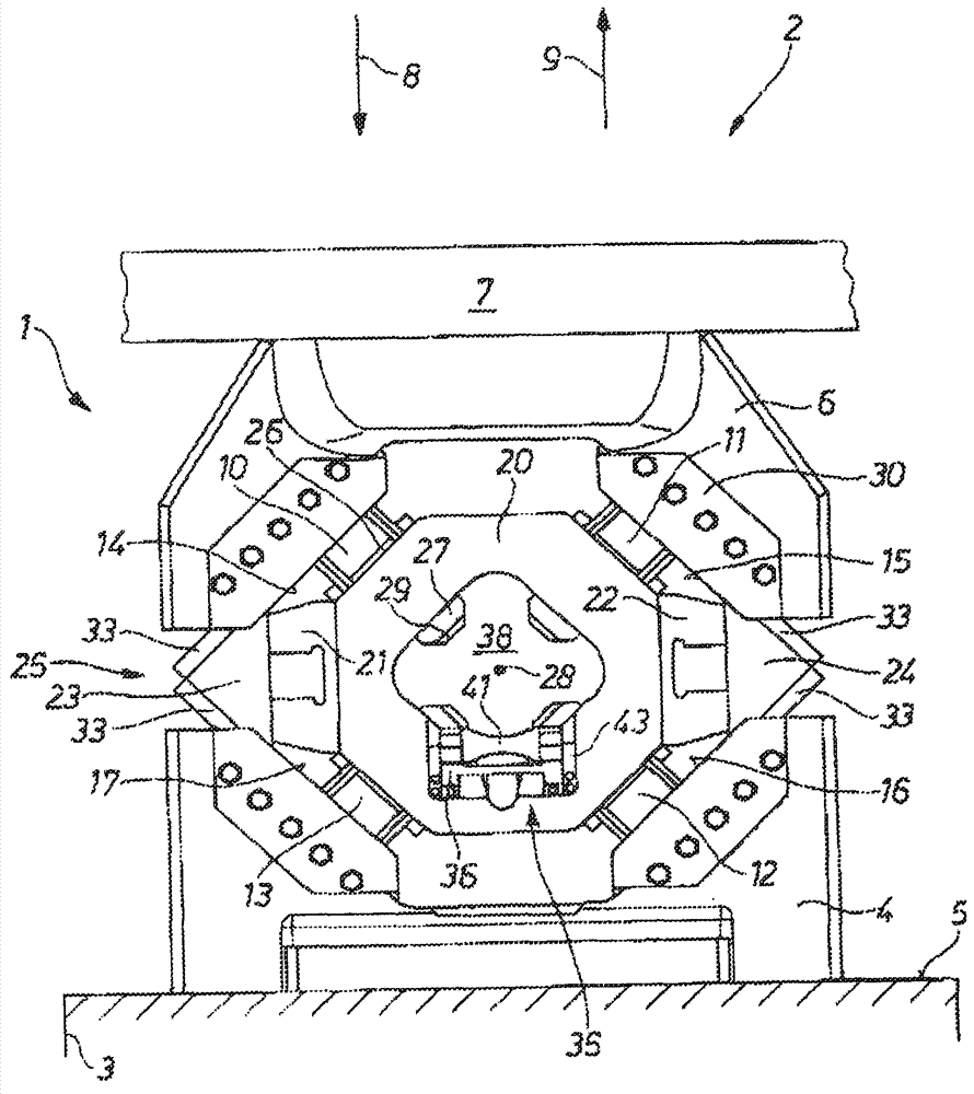 Four-die tool and forging press