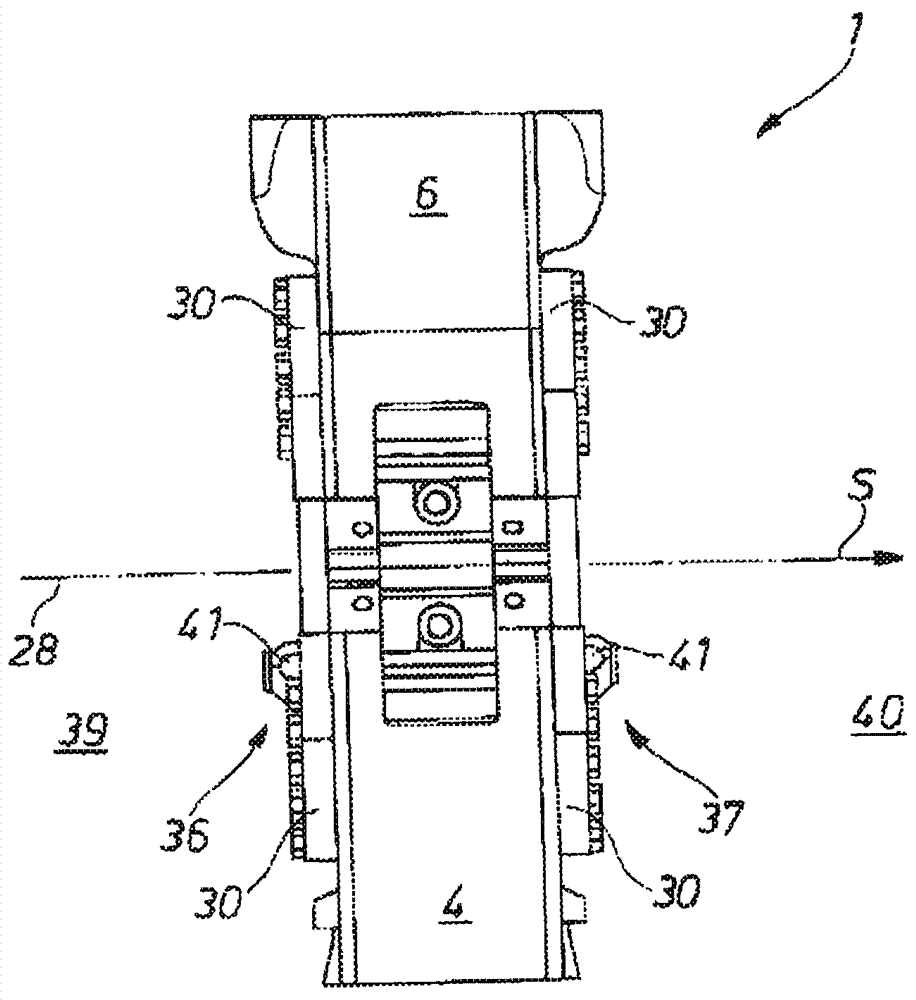 Four-die tool and forging press
