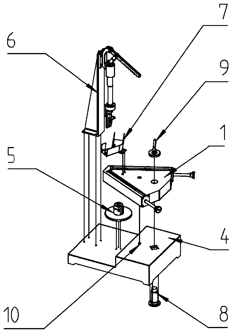 Rotor iron core magnet assembling device