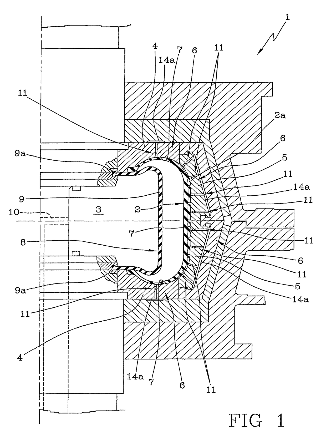 Apparatus for manufacturing tyres for vehicle wheels