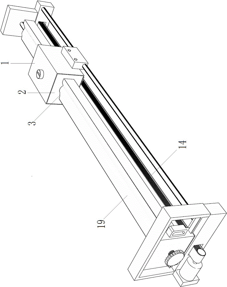 Section type wood line polishing device