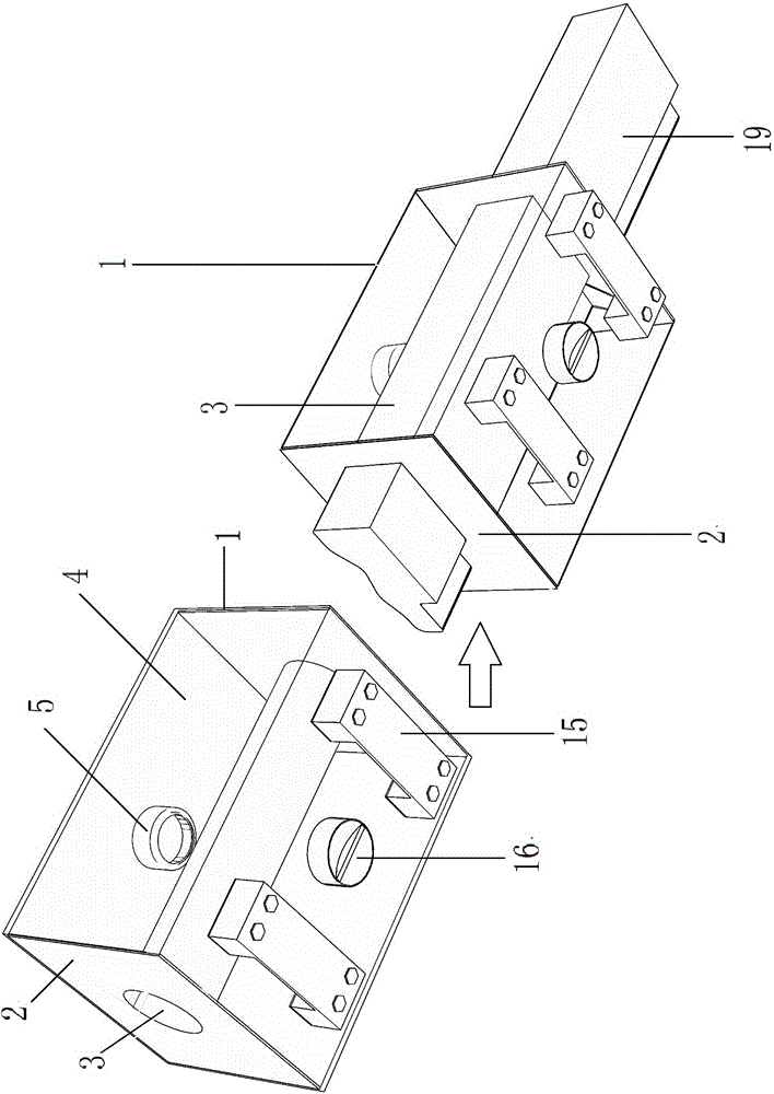 Section type wood line polishing device