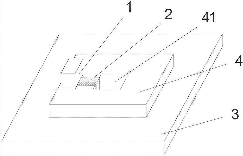 Electronic element grounding structure