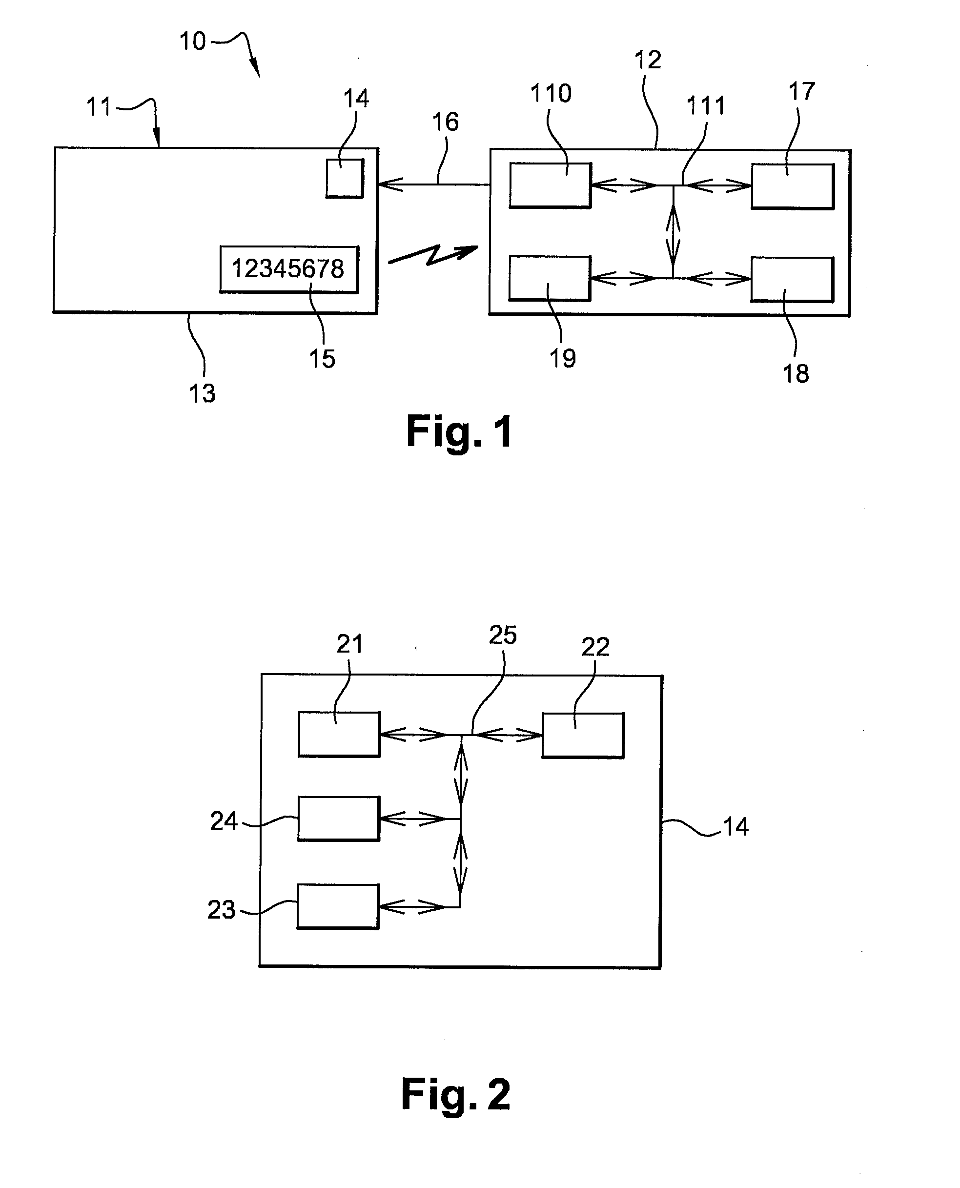 Method for authorising a communication with a portable electronic device, such as access to a memory zone, corresponding electronic device and system