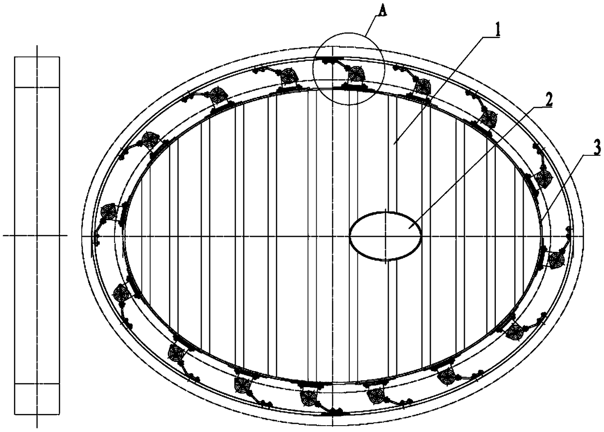 Flexible supporting mechanism with vibration and thermal insulation and deformation absorbing functions