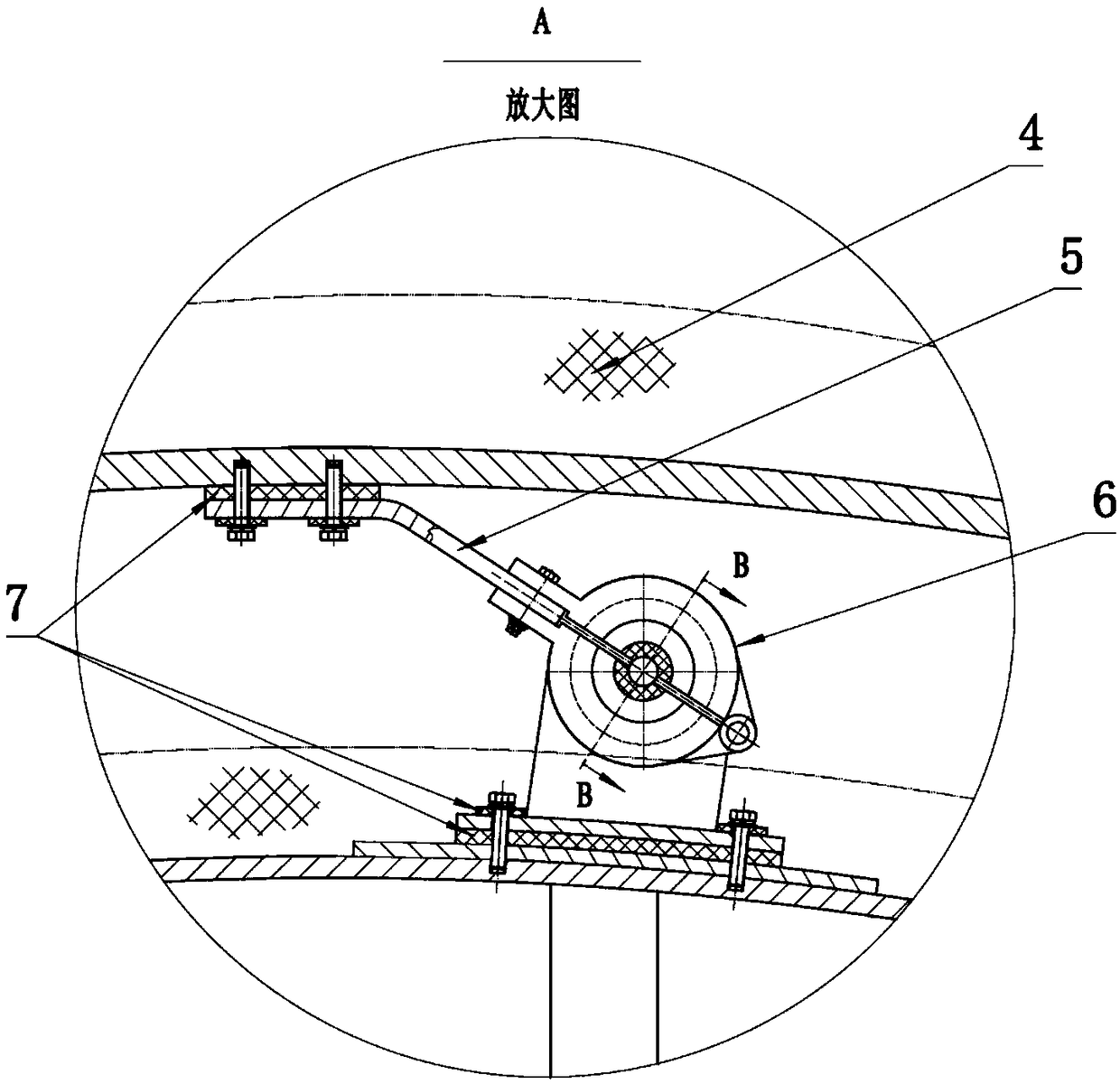 Flexible supporting mechanism with vibration and thermal insulation and deformation absorbing functions