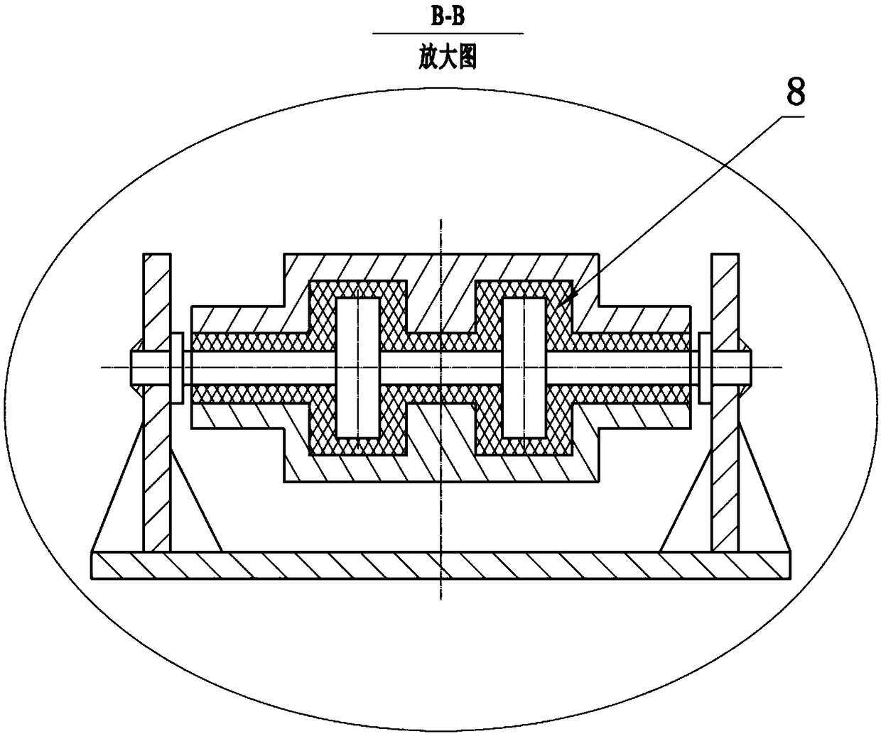 Flexible supporting mechanism with vibration and thermal insulation and deformation absorbing functions