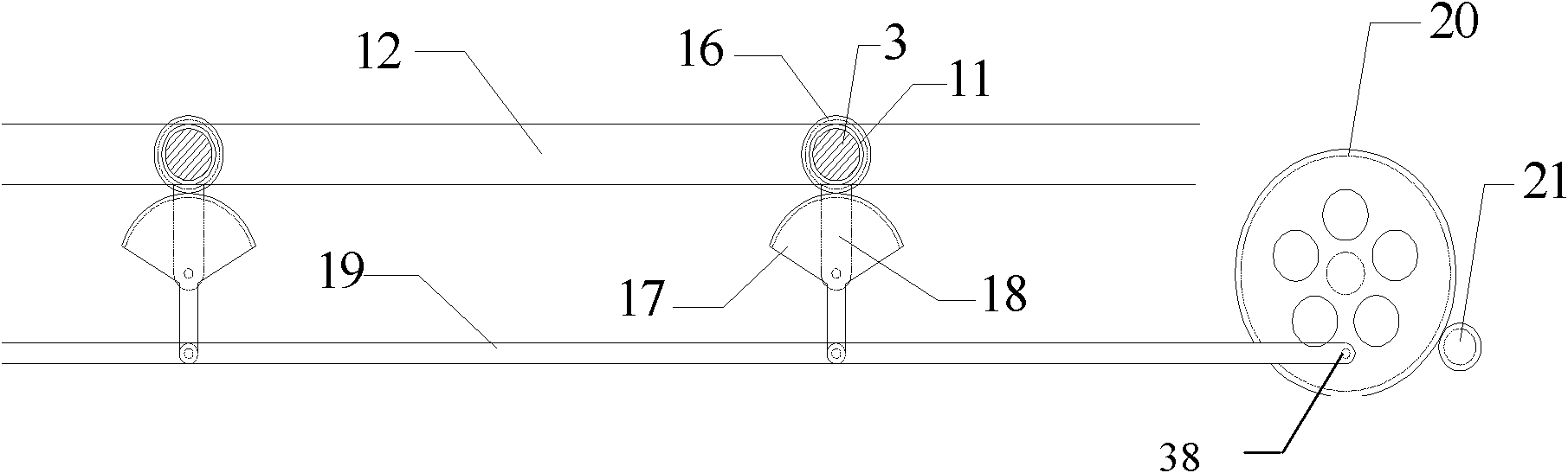 Tracking control device of solar condensation photovoltaic power generation mirror field