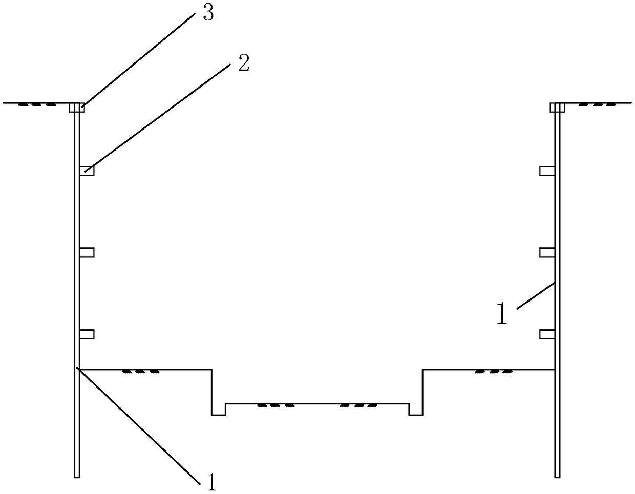 Prefabricated type foundation pit support for environment-friendly underground garage and construction method thereof