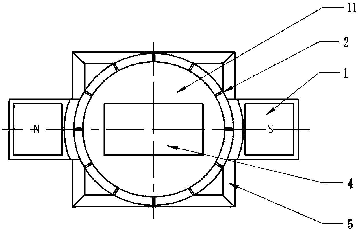 Observation device based on motion trajectory of magnetic particles under variable magnetic field