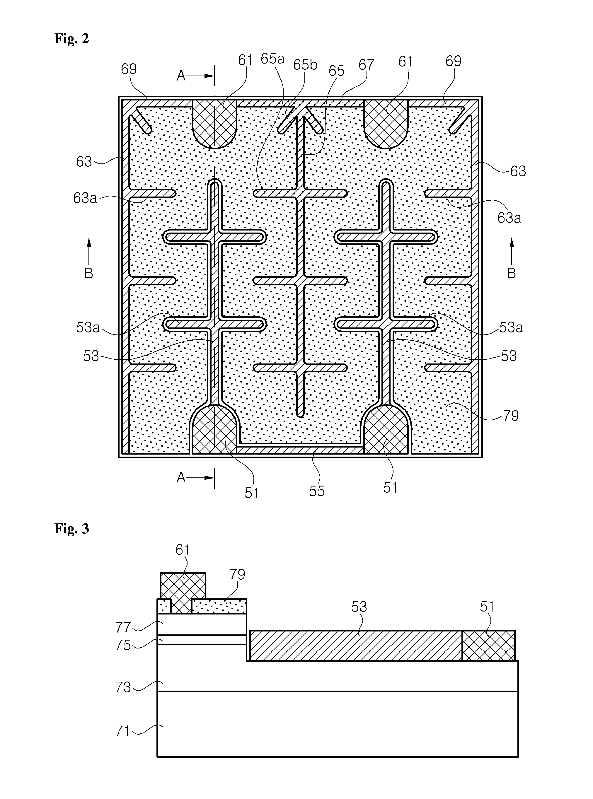 Light emitting diode having electrode extensions for current spreading