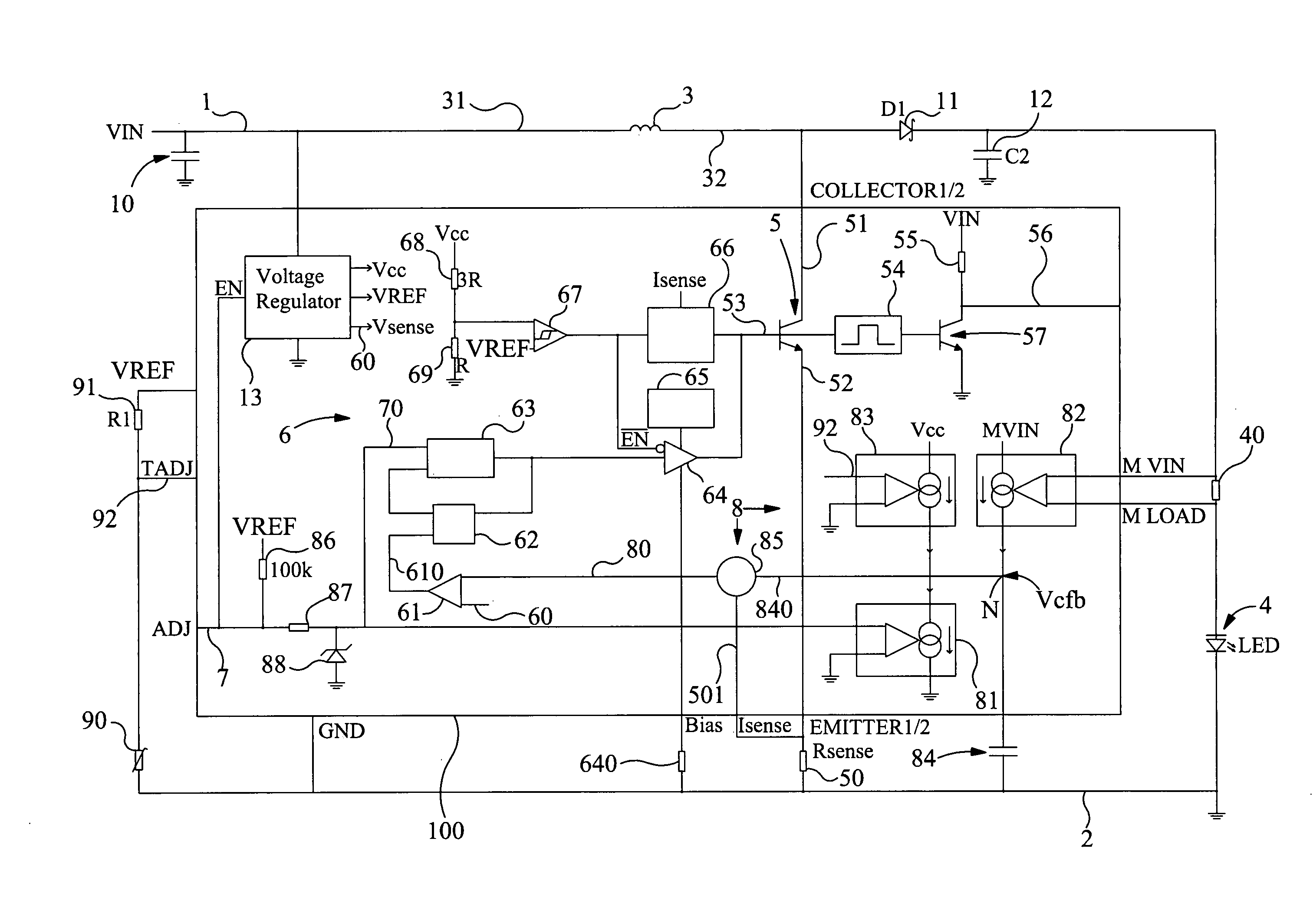 Current driving method and circuit