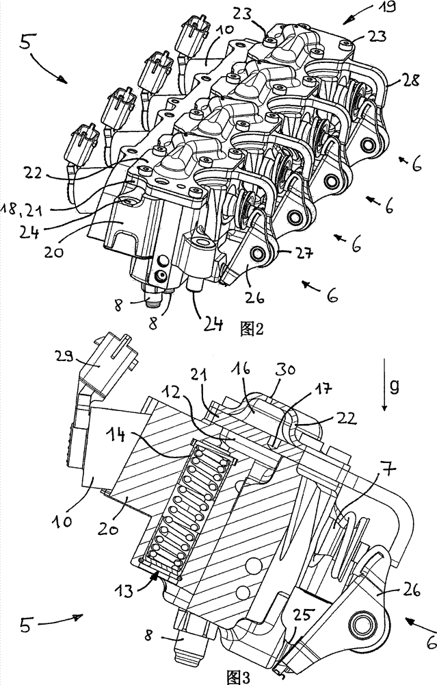 Hydraulic unit for a cylinder head for a combustion engine with a variable valve stroke