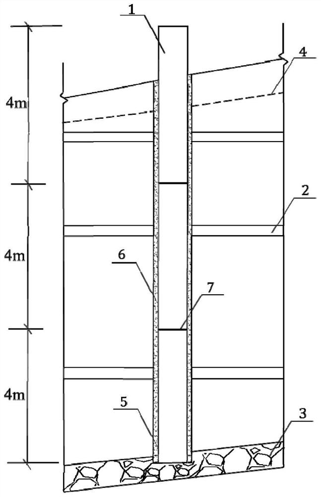 Method for reducing wetted surface of dam slope of mud-containing interlayer tailing dam