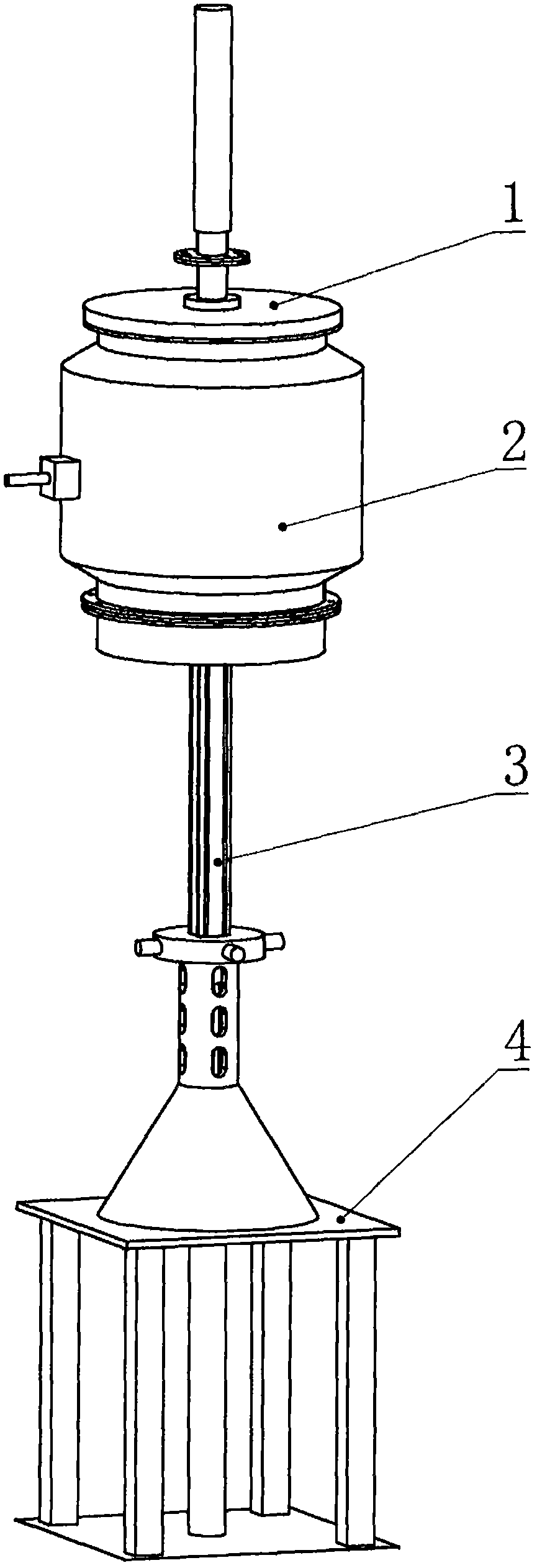 Single-cylinder ejection-type steam-explosion machine