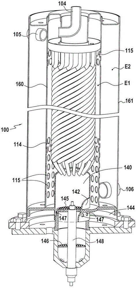 Heat exchanger for a hot fuel cell