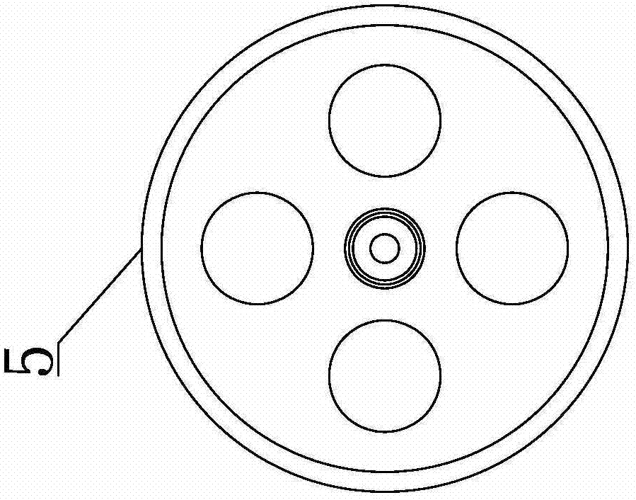 Method for measuring radial circular run-out quantity of iron core inner circle reference axes from stopping openings at two ends of stator
