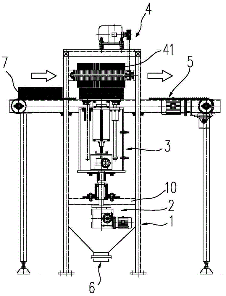 Automatic edge polishing device for potassium superoxide plate