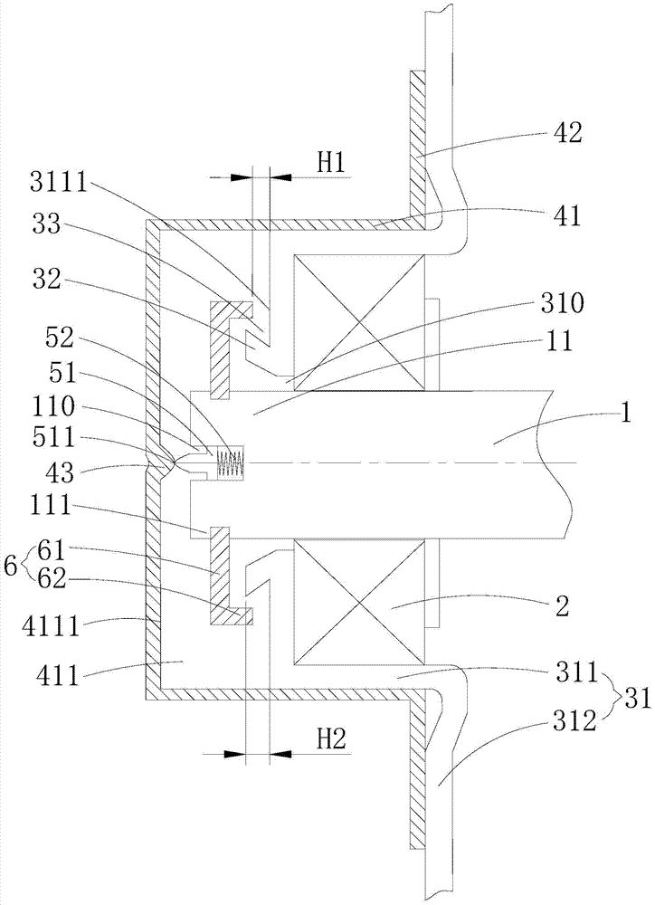 Anti-corrosion structure of motor bearing and plastic-encapsulated brushless DC motor