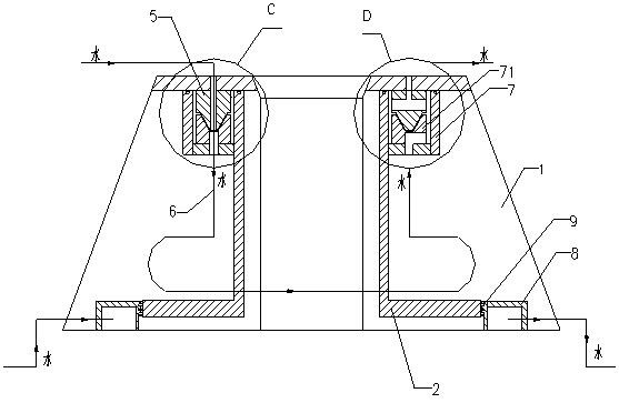 A cooling method for a distributor