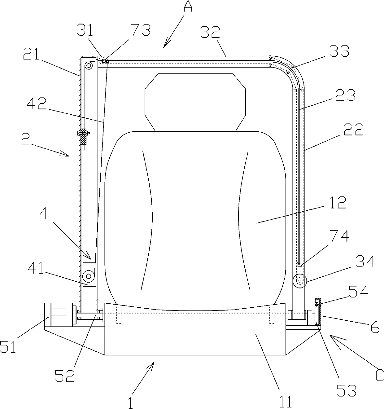 Automatic safety belt