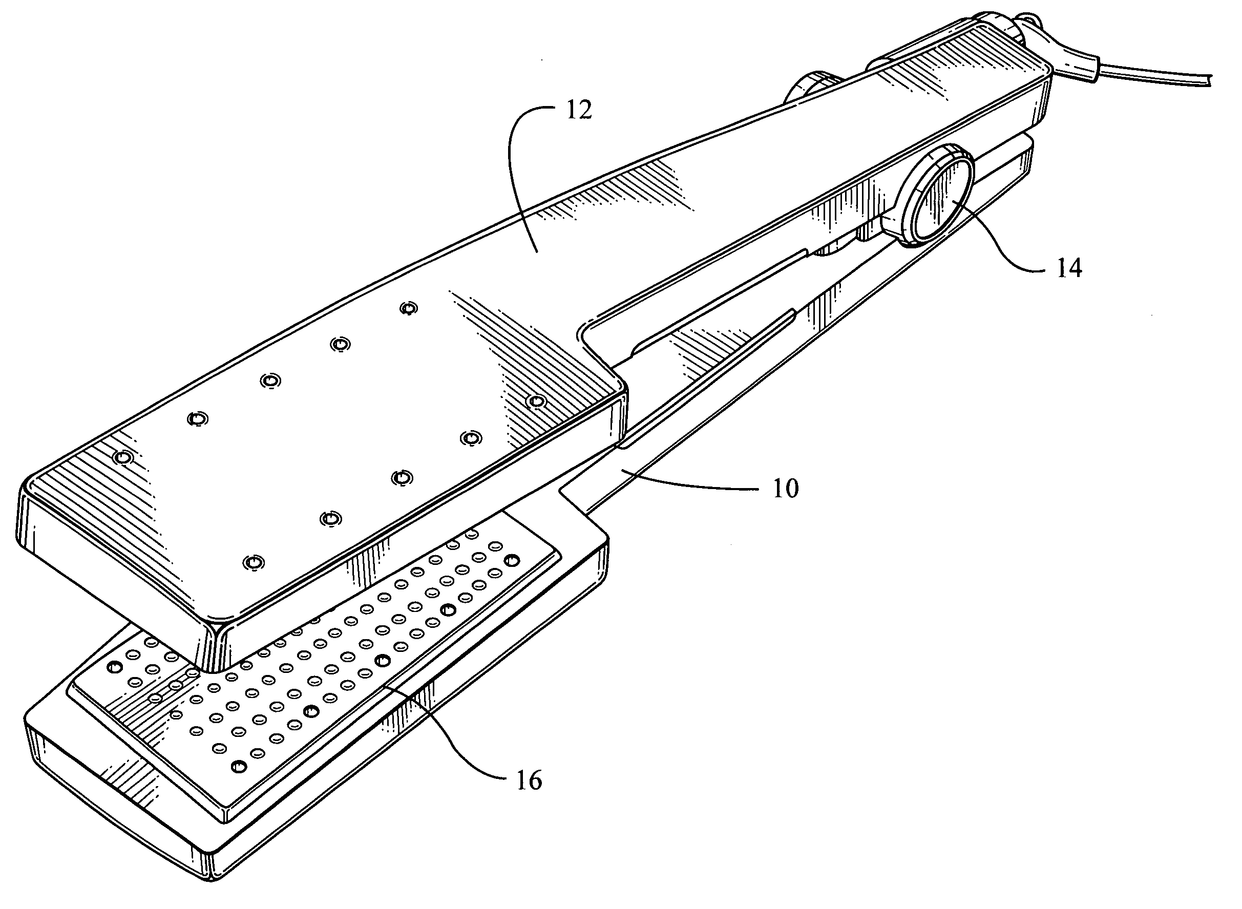 Hair iron with dimpled face plates and method of use in styling hair