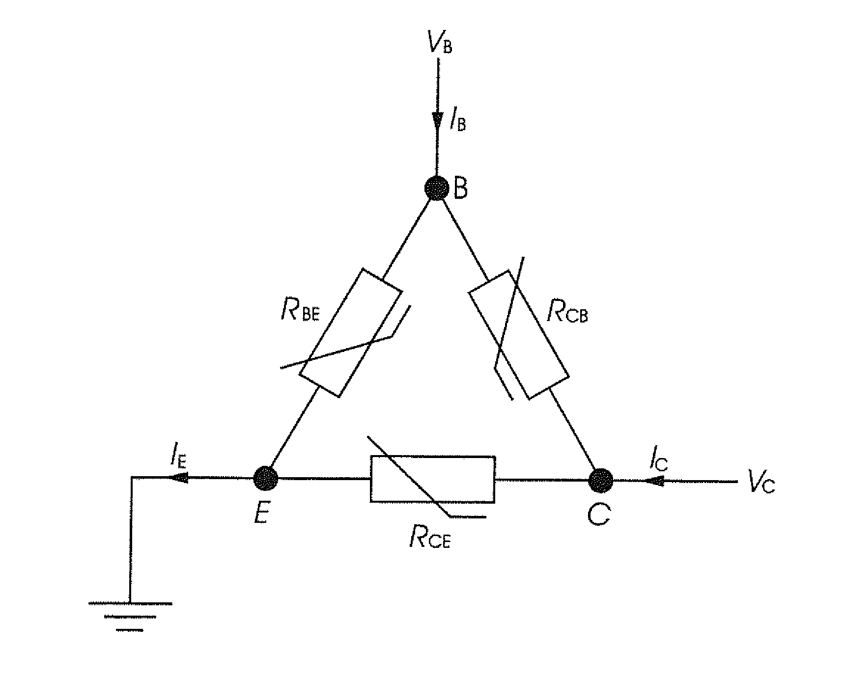Current switching transistor