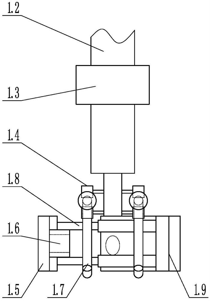 A leaf spring online bushing press-fitting equipment