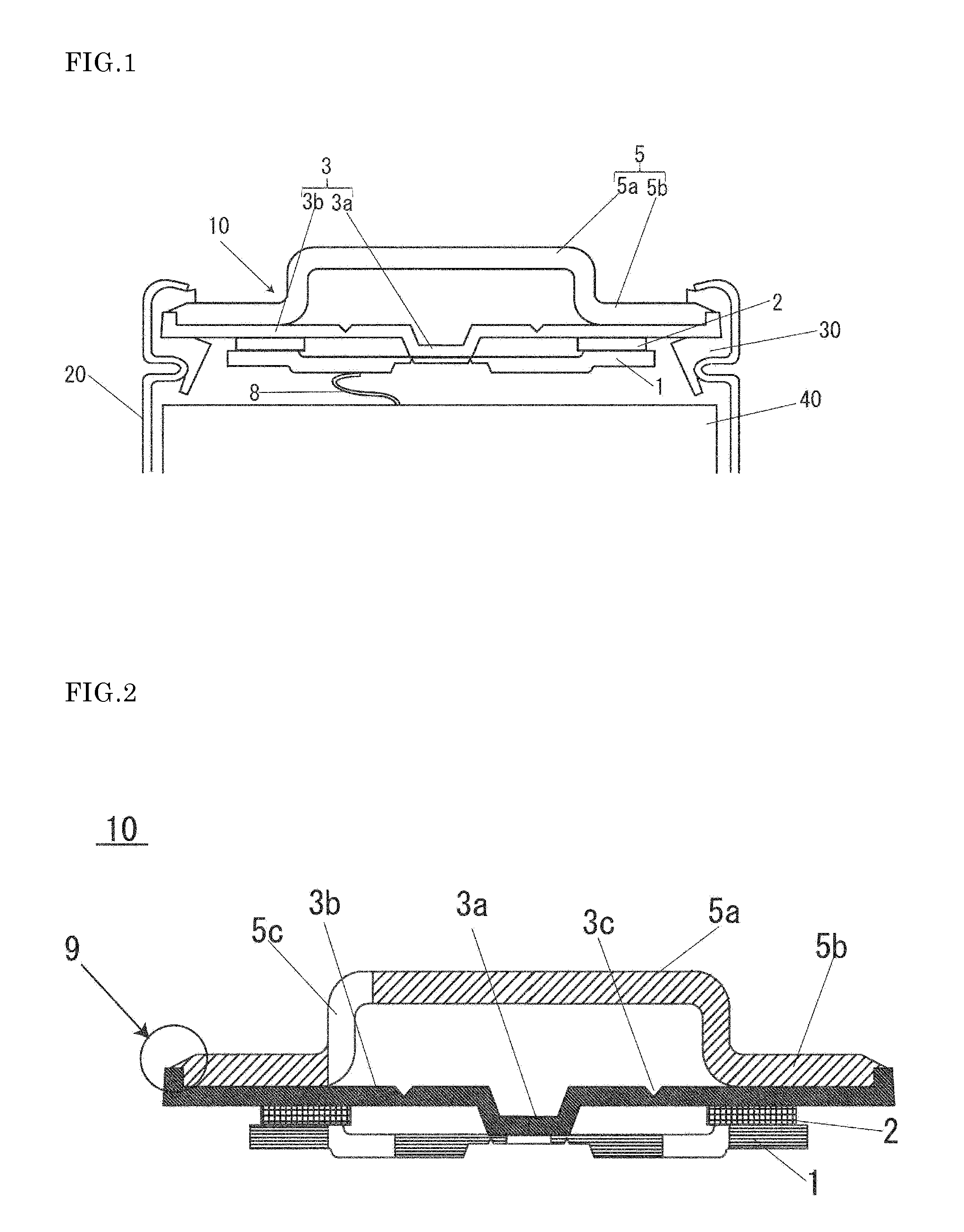 Sealed cell and method for manufacturing same