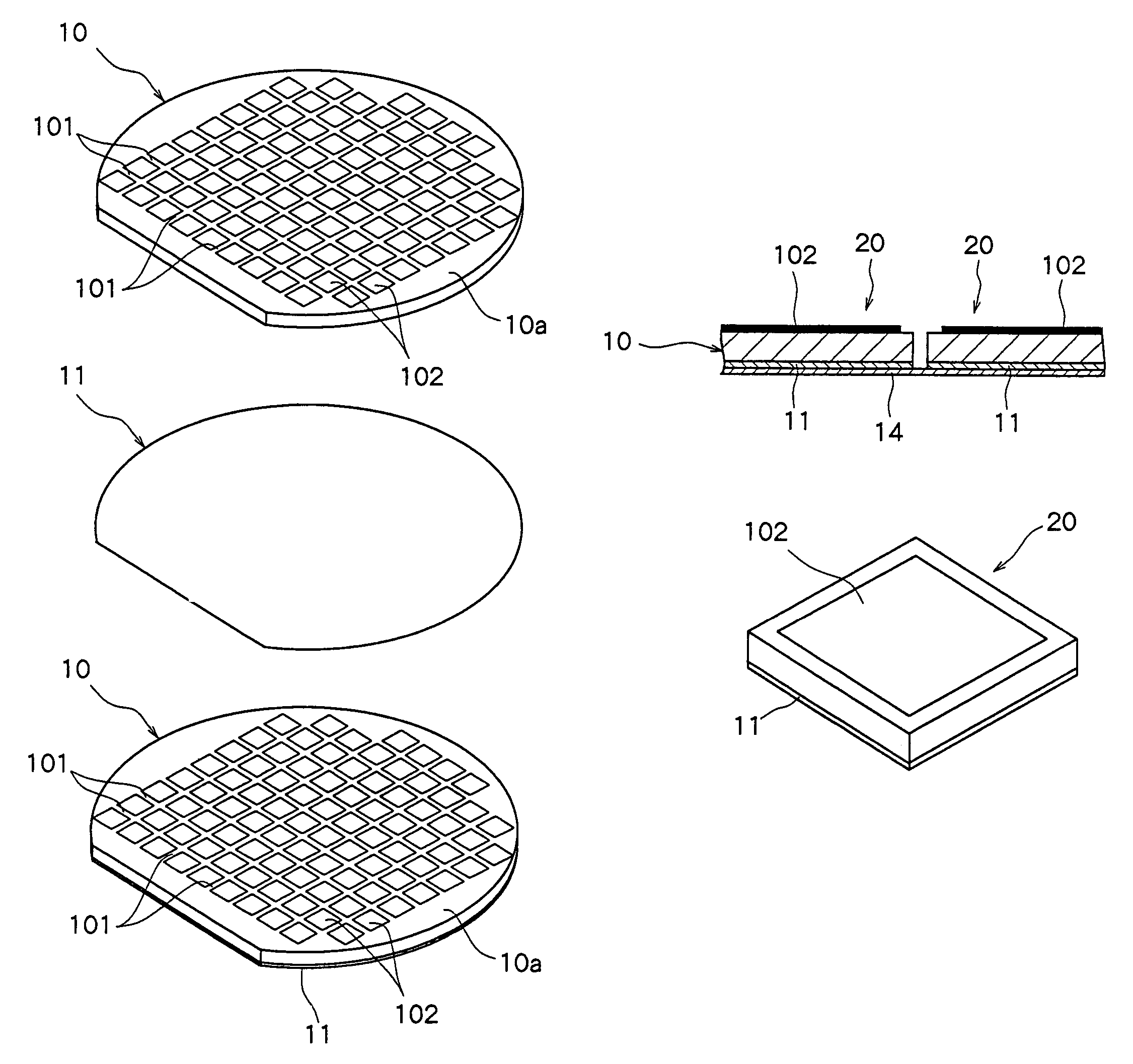 Method of dividing a semiconductor wafer