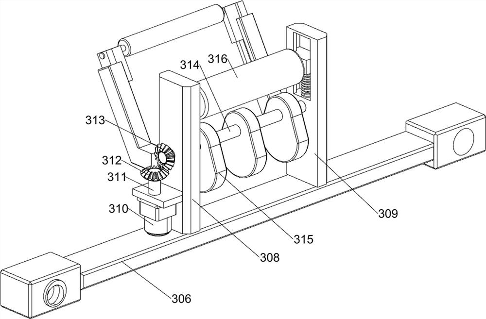 Processing machine for graphene elastic mesh reinforced carbon fiber fishing rod