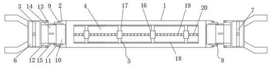 Carbon fiber composite transmission shaft joint structure