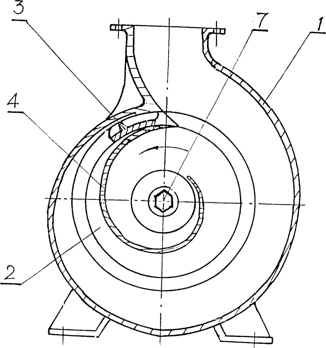 Transfer pump for block and stem material