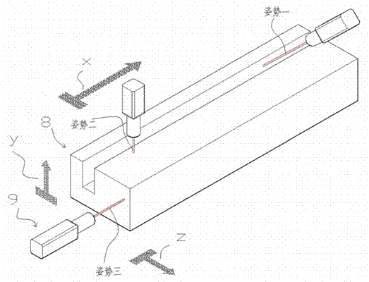 Automatic accurate positioning method for large workpiece