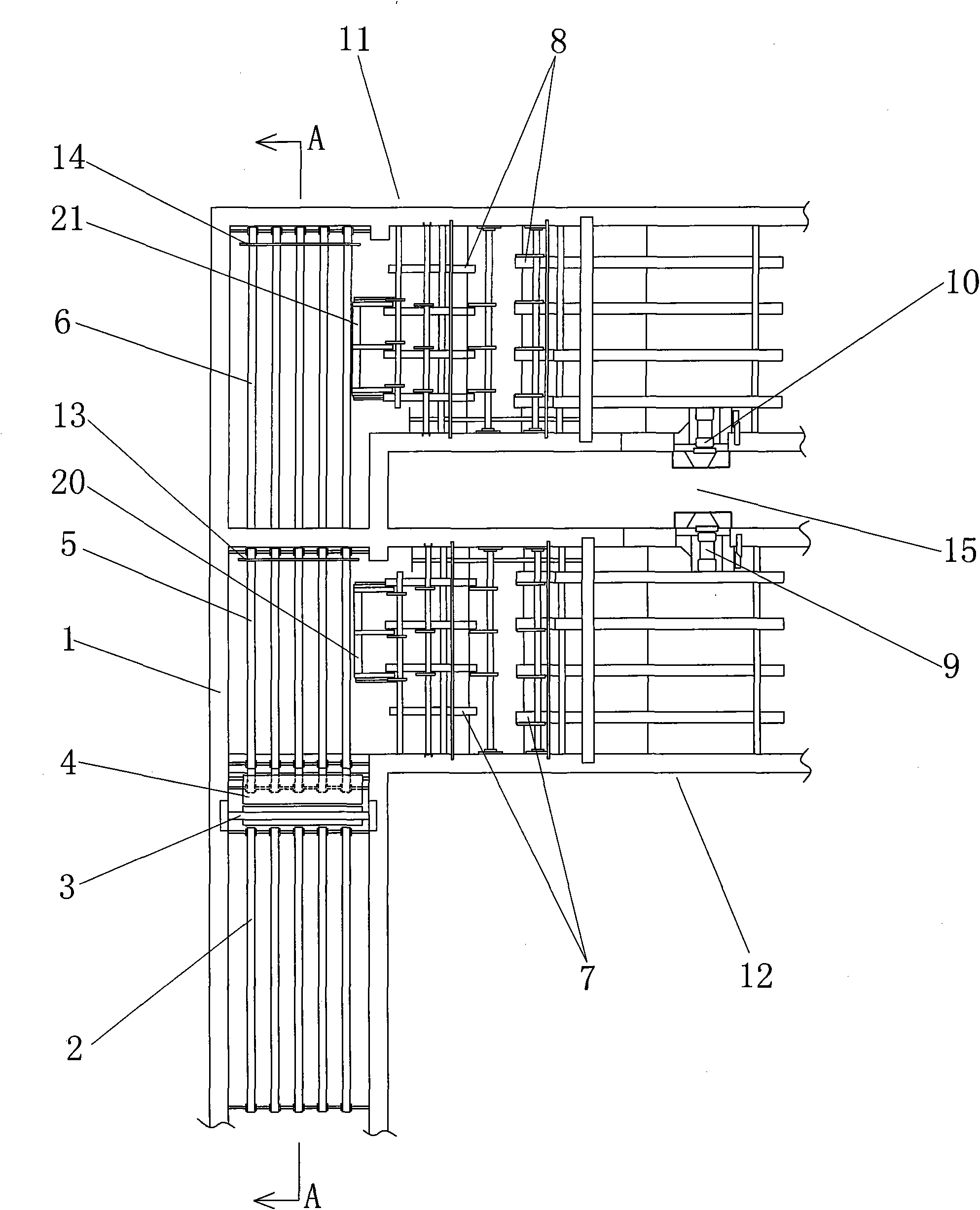 Automatic high speed lancing device by layered conveying