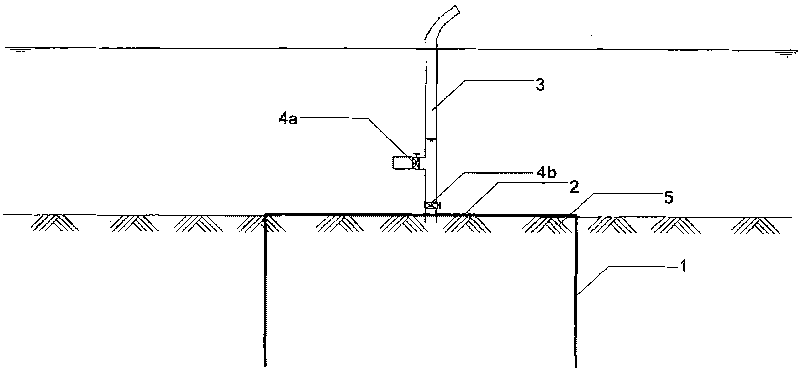 Bucket type foundation reinforcing method by replacing water with air