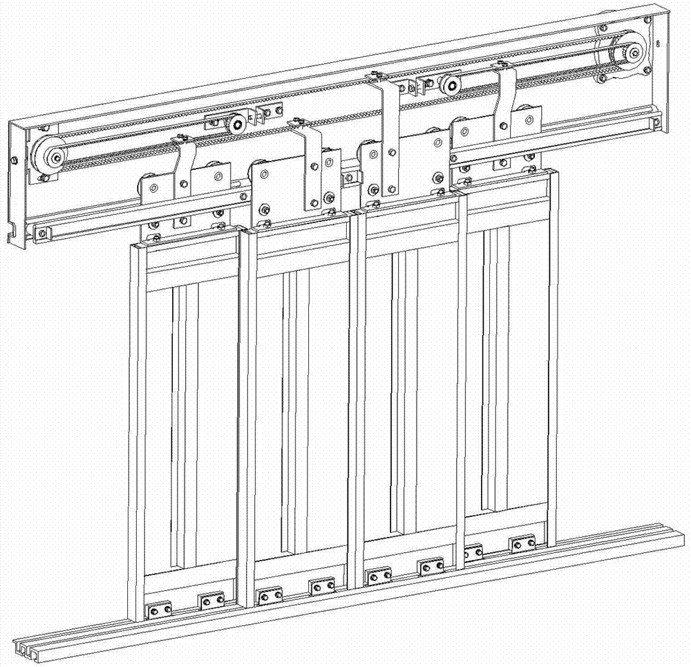 Elevator multi-fold door operator device