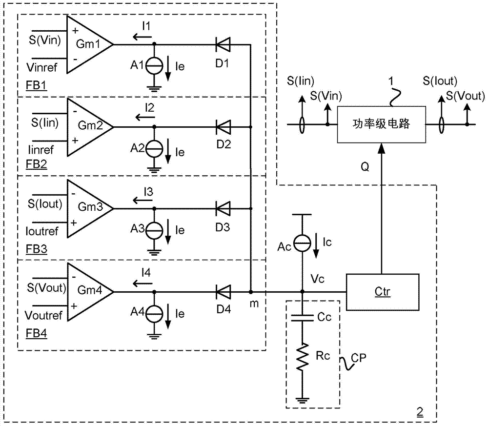 Control circuit and switch type converter with same