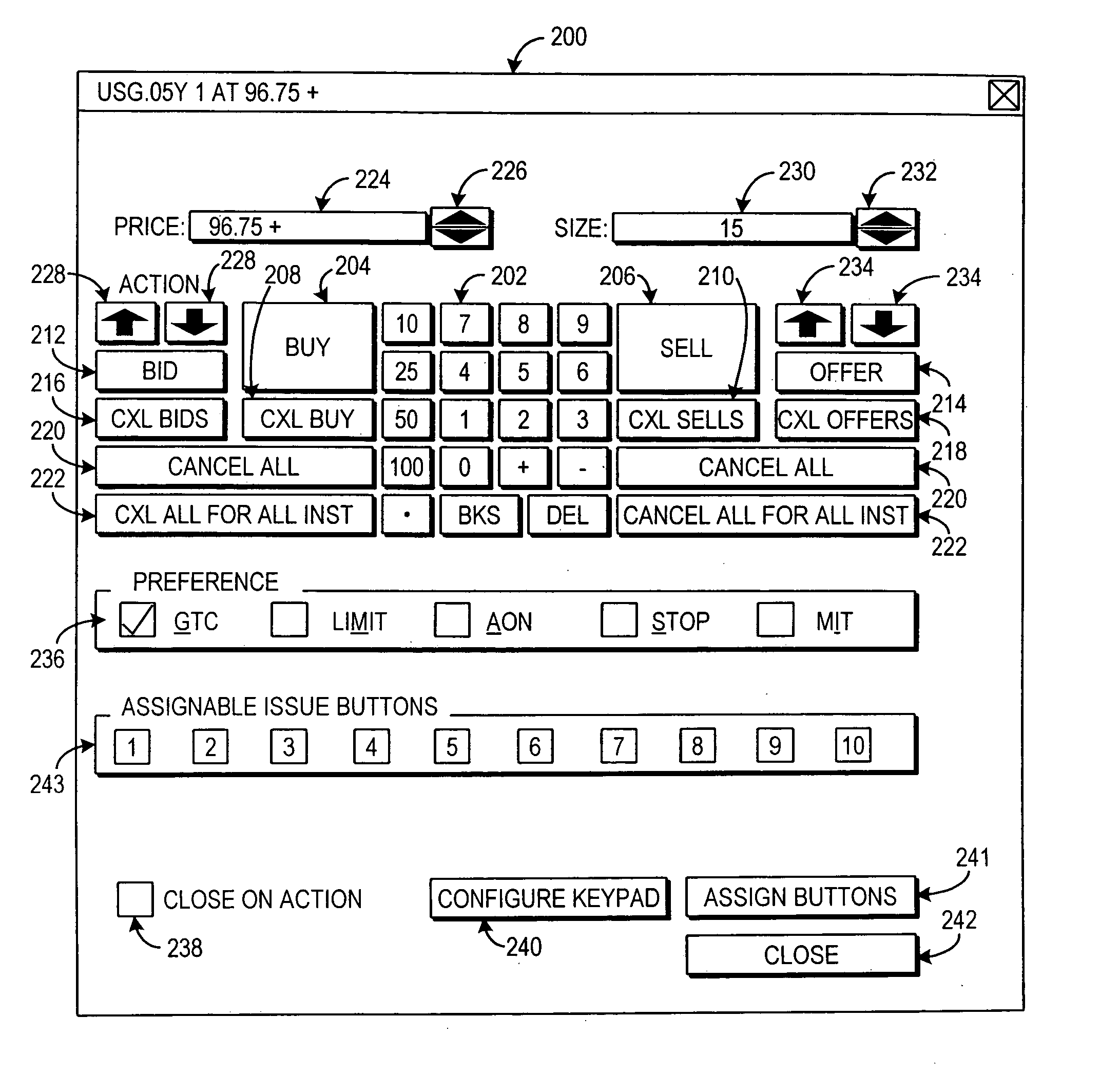 Systems and methods for providing a trading interface with advanced features