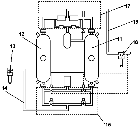 Air purification adsorption type drying machine