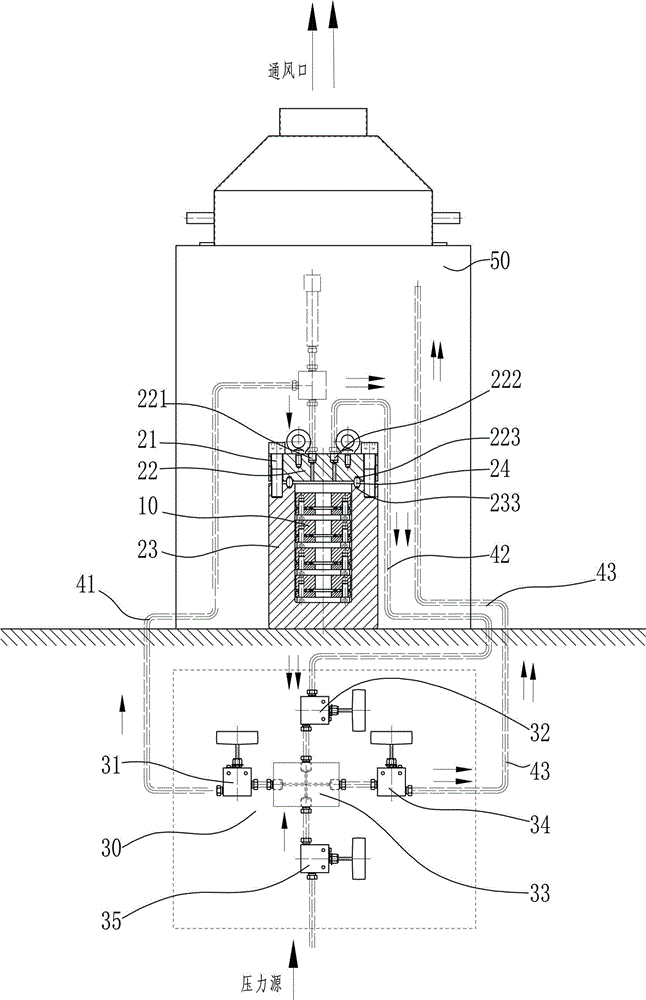 Rapid pressure relief detection device for rubber seals