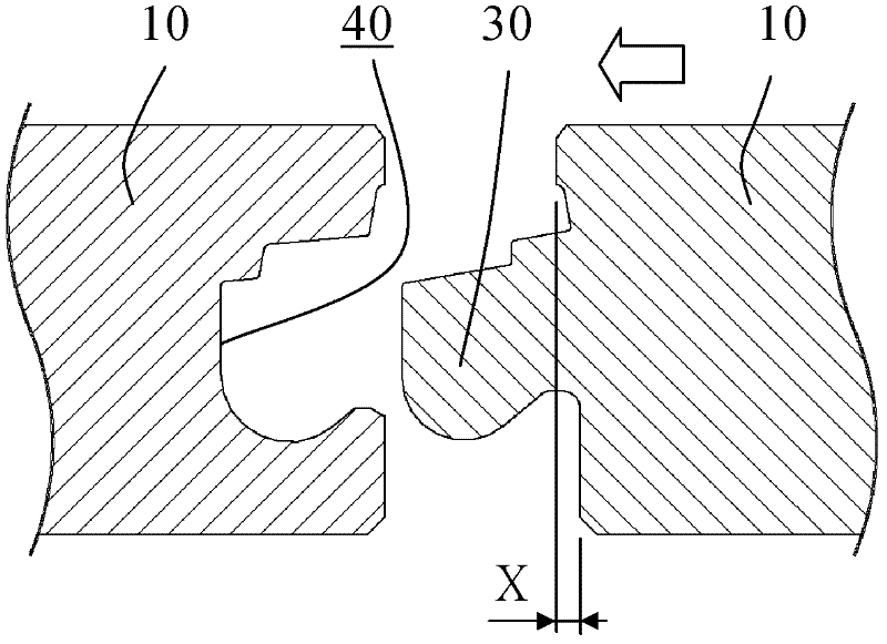 Pressing-buckling lock catch plate and buckling method thereof