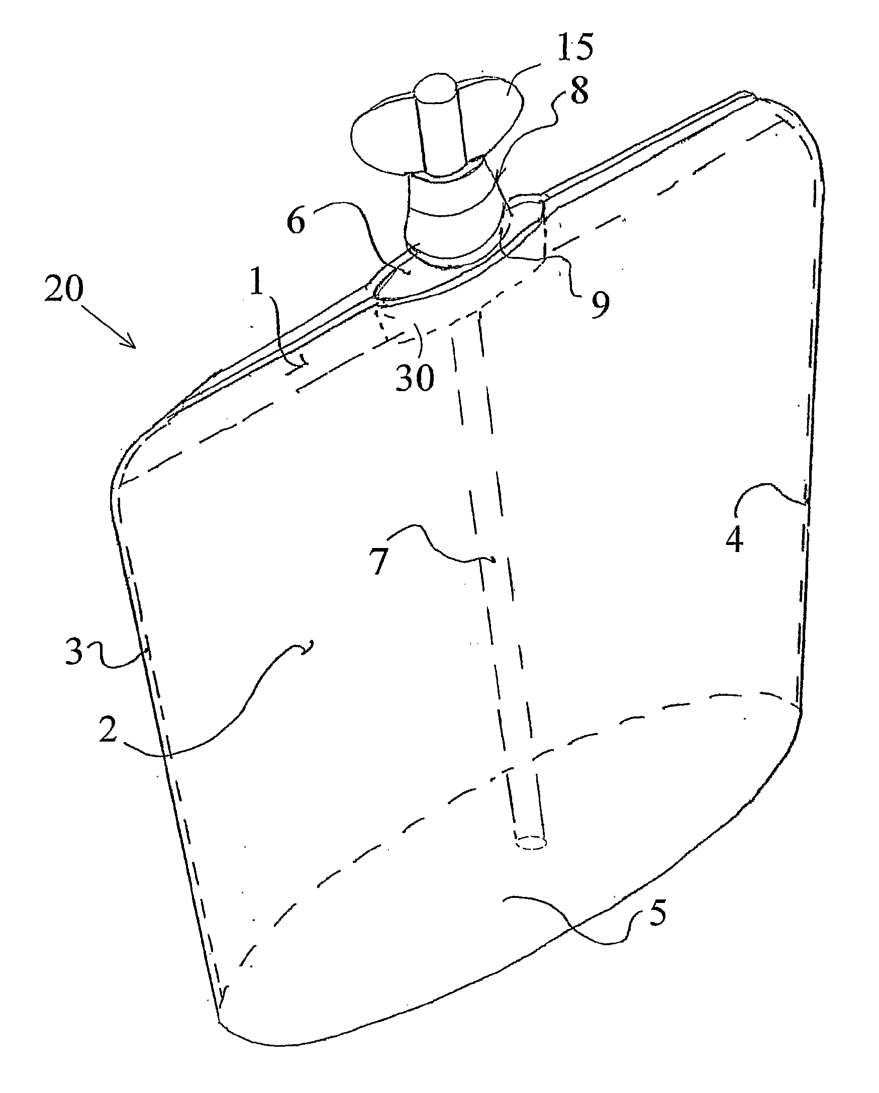 Flexible Stand-Up Pouch with Integral Fitment and Internal Straw