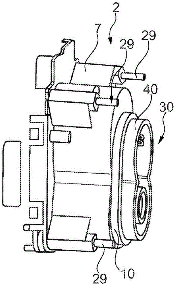 Actuator, in particular a shiftable-transmission actuator, having axially positioned and fixed components