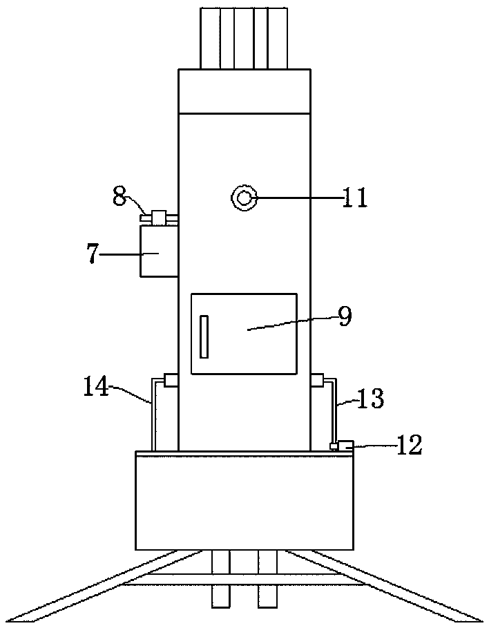 Ultra-high power graphite electrode pressing device with dipping function, and pressing method thereof
